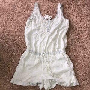 NWT Cloth and Stone Light Wash Denim Romper